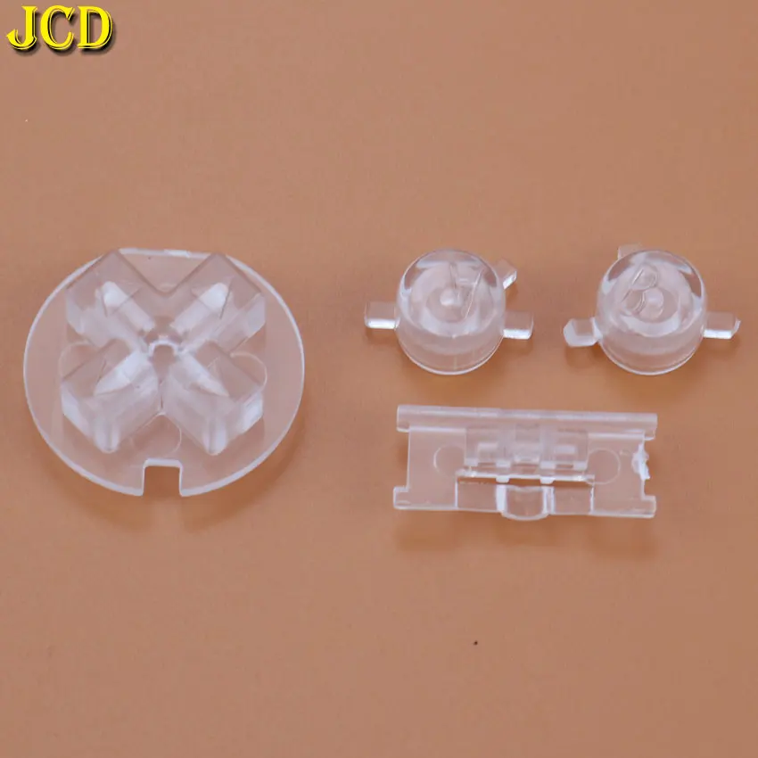 JCD 1ชุดพลาสติก ON OFF ปุ่ม Keypads สำหรับ Gameboy Color GBC ที่มีสีสันปุ่มชุดสำหรับ GBC D แผ่นปุ่ม B เปลี่ยน