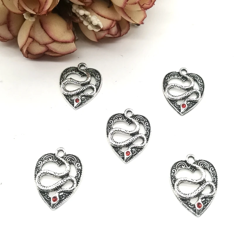 Mini Cross Heart Shape, Snake Shape, Jewelry Pendant DIY Making Earrings, Bracelets, Necklaces, Creative Fun Pendant Accessories