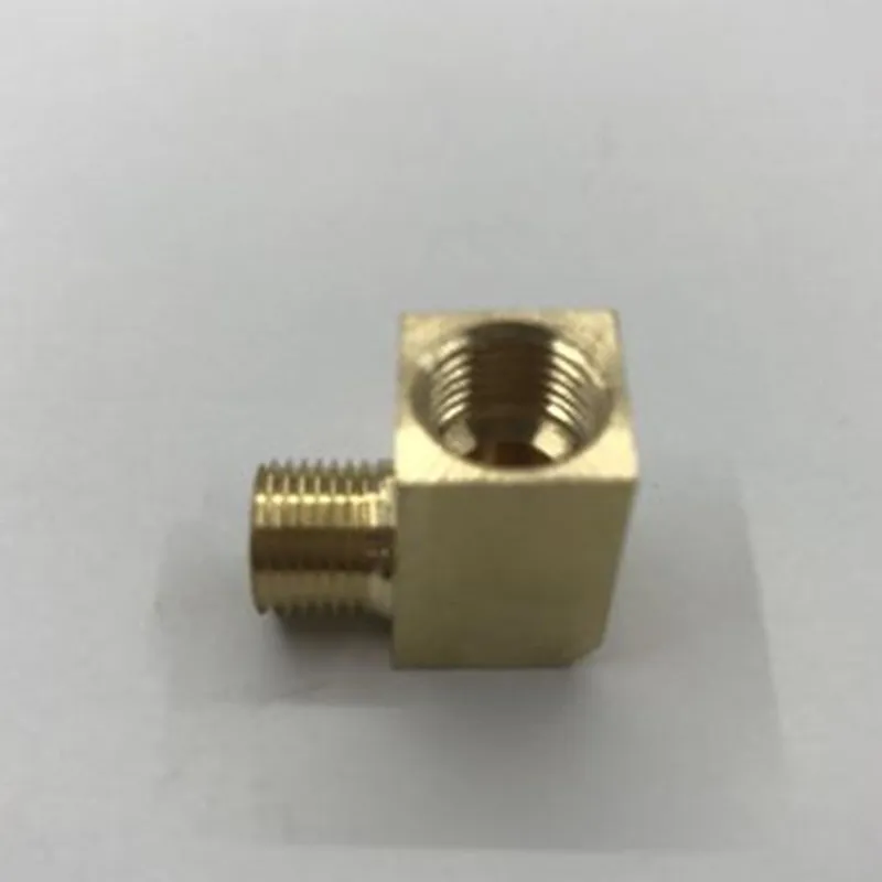 10pcs 90 Angle external internal thread M10x1 brass fitting barstock street elbow copper connector joint