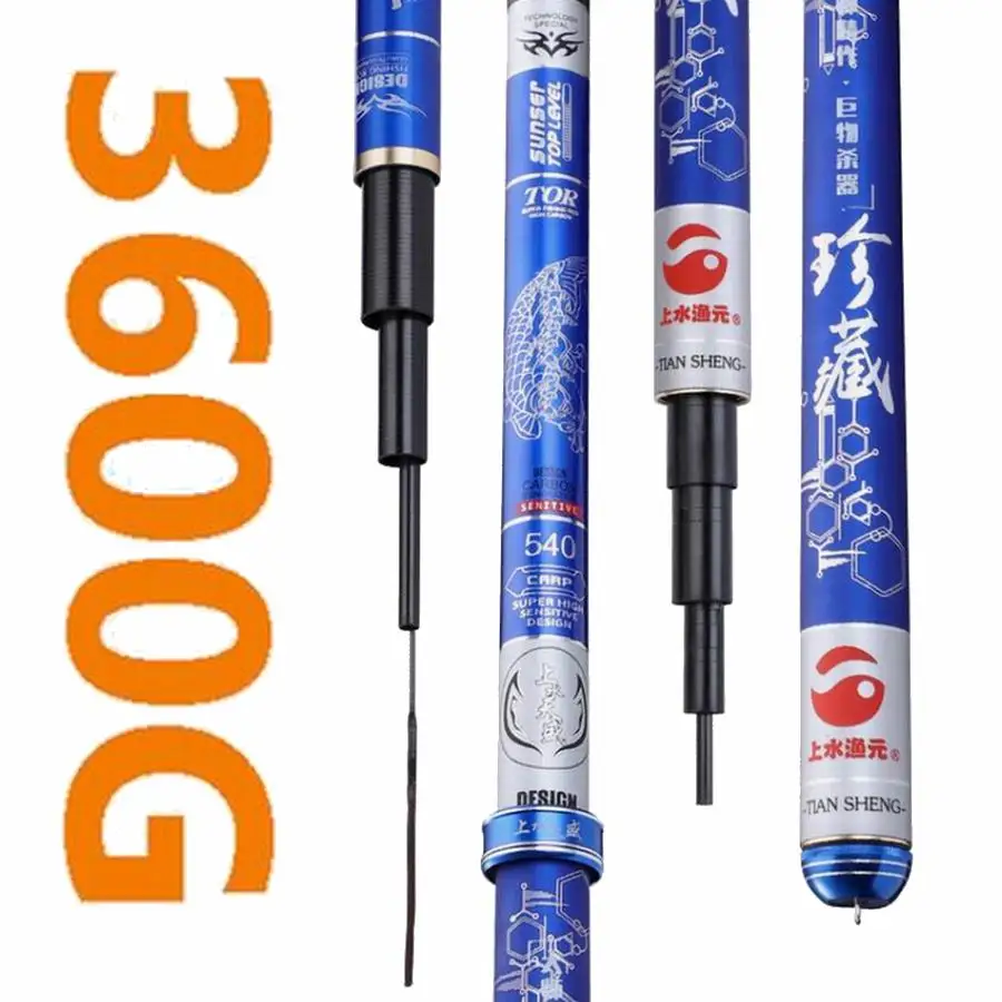 ZZ208 SYNTHA Reserva 3600G Powerful Deep Water Superlong Superhard Telescopic Fishing Rod Hi-Carbonfiber 5.4m 7.2m 10M