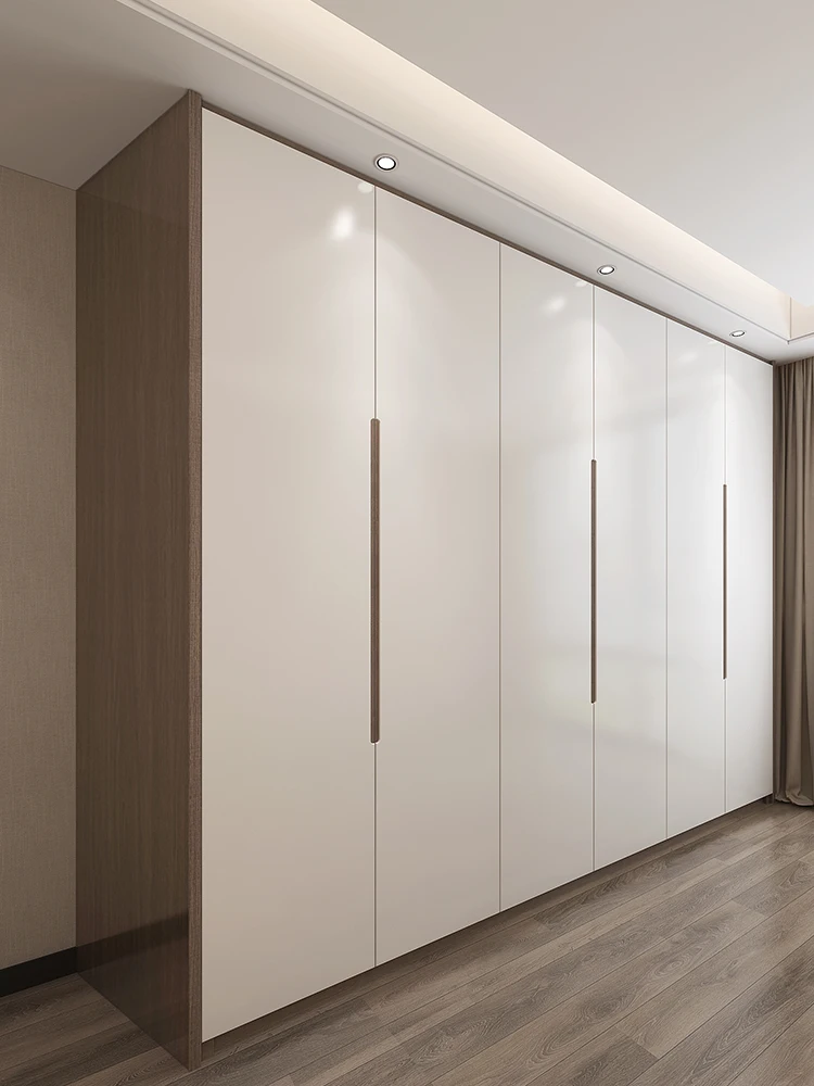 Modern minimalist integrated wardrobe custom whole house open cloakroom design custom furniture storage