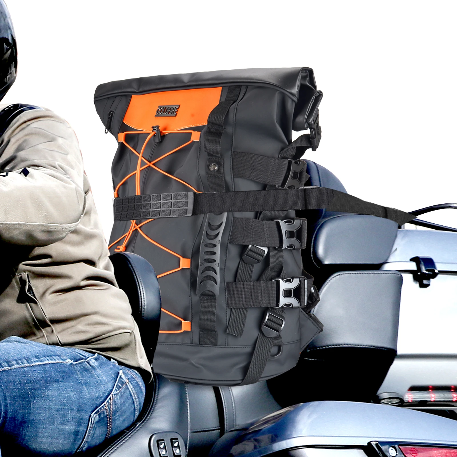 マルチカラー拡張可能なアウトドアバックパック-–-40lから65lまで防水スノーモービル＆クライミングバッグ-–-旅行キャンプハイキングスポーツパック
