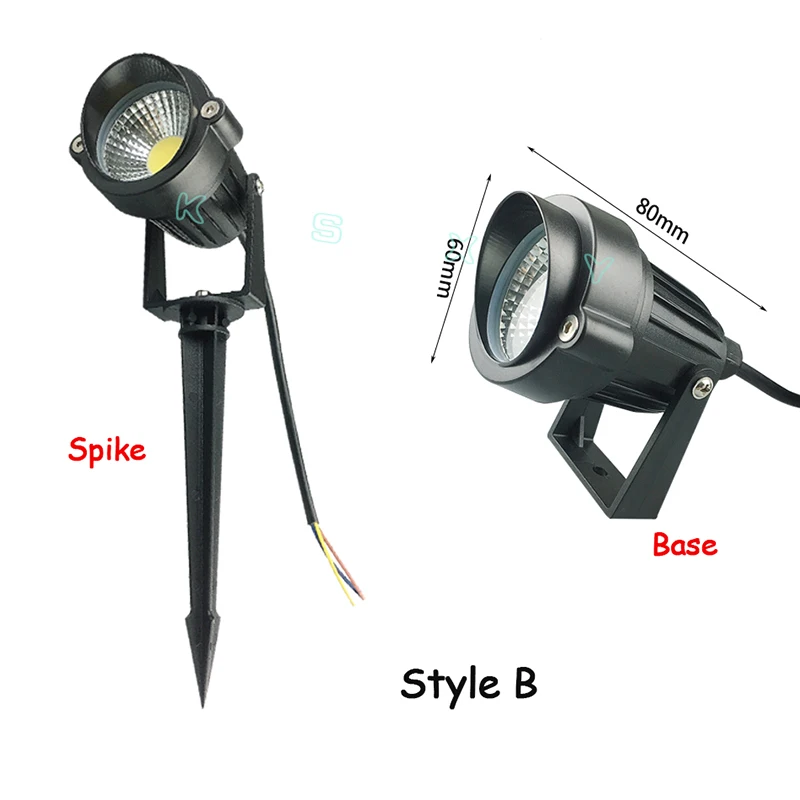 Waterproof Outdoor Garden Lawn Lamps 220V 110V 12V 3W 5W LED Lawn Landscape Light Spike Bulb IP67 Outdoor Lighting for Garden