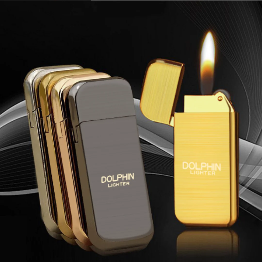 Portable Mini Metal Lighter, Butane Gas Lighters, Pocket Size, Refillable, Light Weight, 10 Colors