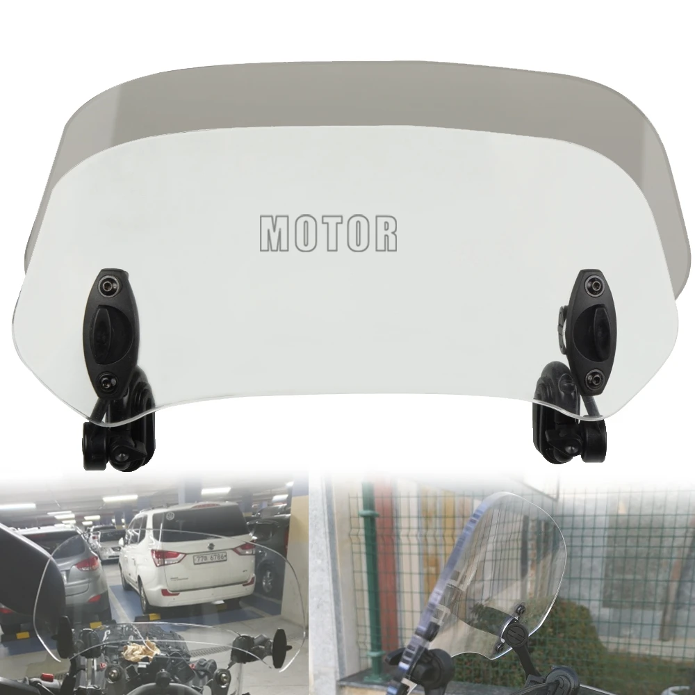 Motorcycle Windshield  Air Deflector Adjustable Wind Screen Universal For BME R1250GS Adventure /R 1250 GS ADV R1250 GS