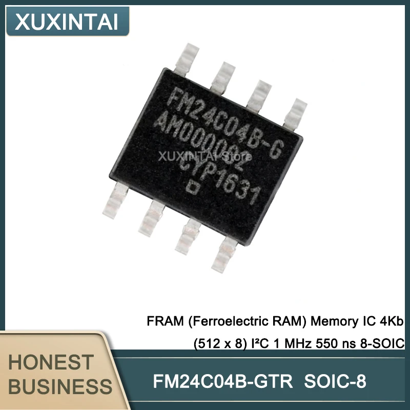 

50Pcs/Lot FM24CL16B-GTR FM24CL16B FRAM (Ferroelectric RAM) Memory IC 16Kb (2K x 8) I²C 1 MHz 550 ns 8-SOIC