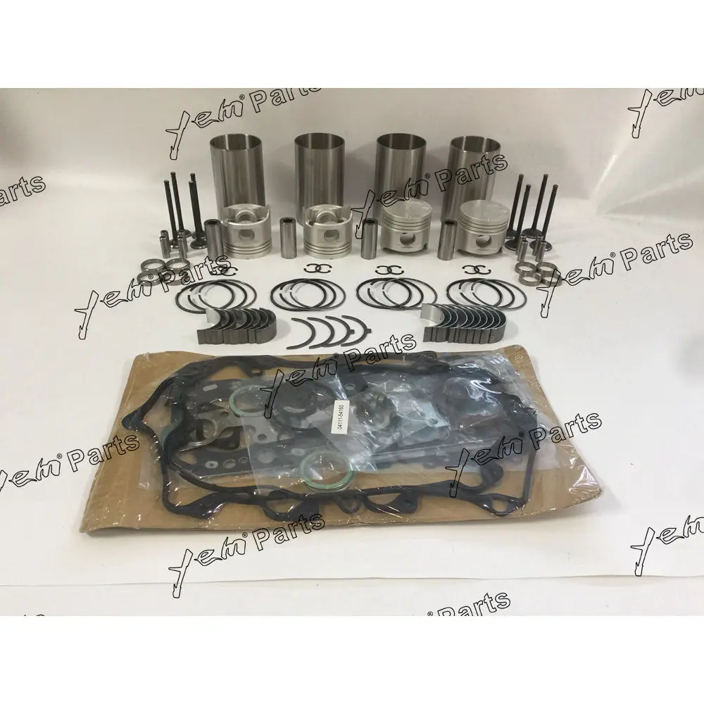 2LT Overhaul Repair Kit With Piston Ring Full Gasket Set Bearing Valves For Toyota Engine Parts