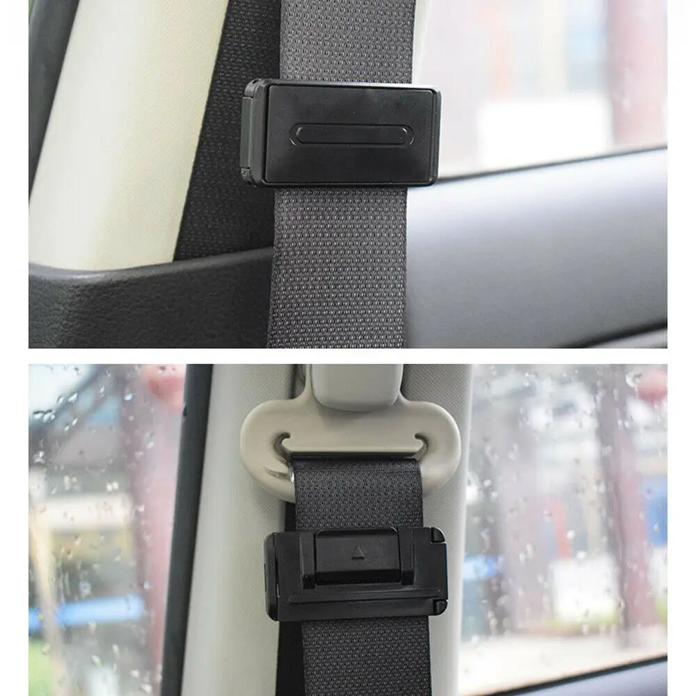 2Pcs Adjustable Car Safety Seat Belts Holder Stopper Buckle Clamp Portable Vehicle Safety Belt Clip Car Interior Accessories