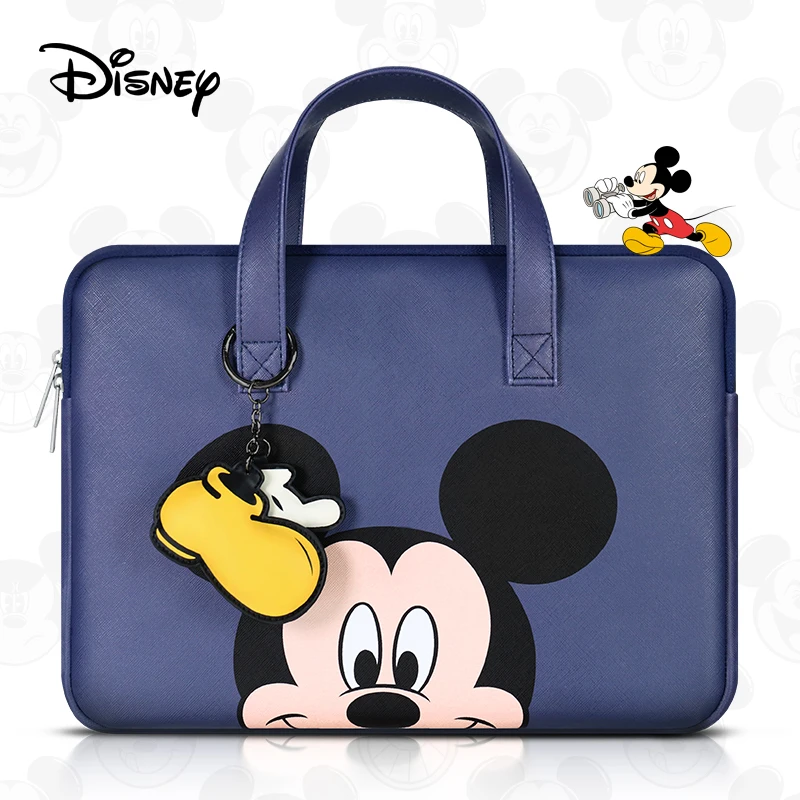 Disney-funda de Mickey Mouse con dibujos animados para ordenador portátil, bolso impermeable para Macbook Air Pro, Apple de 13 / 14 / 15 pulgadas