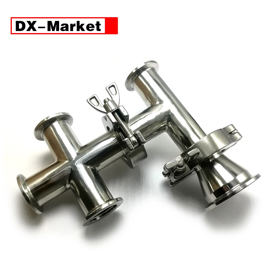 Bridas de ajuste de vacío K16 KF25 KF40 KF50, Cruz reductora KF Vacuuum, cruce de 4 vías al vacío, L018