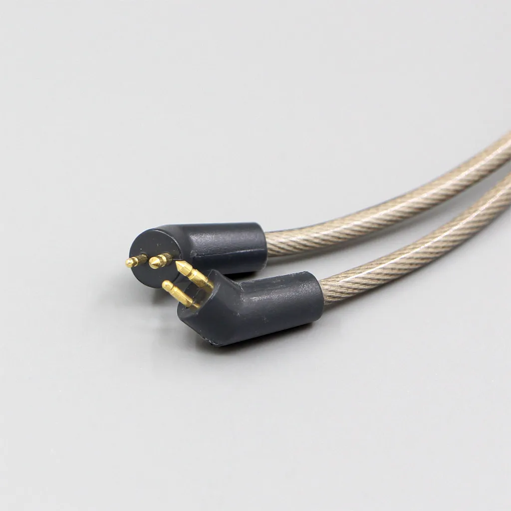 Hi-Fi кабель для наушников дляymotic ER4B ER4PT ER4S ER6I ER4 2-контактный 2-ядерный 2,8 мм Type6 756 core 7n Litz OCC посеребренный 7836