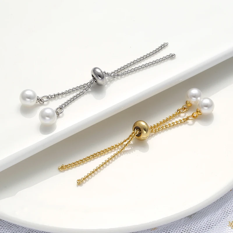 ZHUKOU gold color Extended Extension Tail Chain For Bracelet Necklace Jewelry Making Findings Accessories wholesale VL135