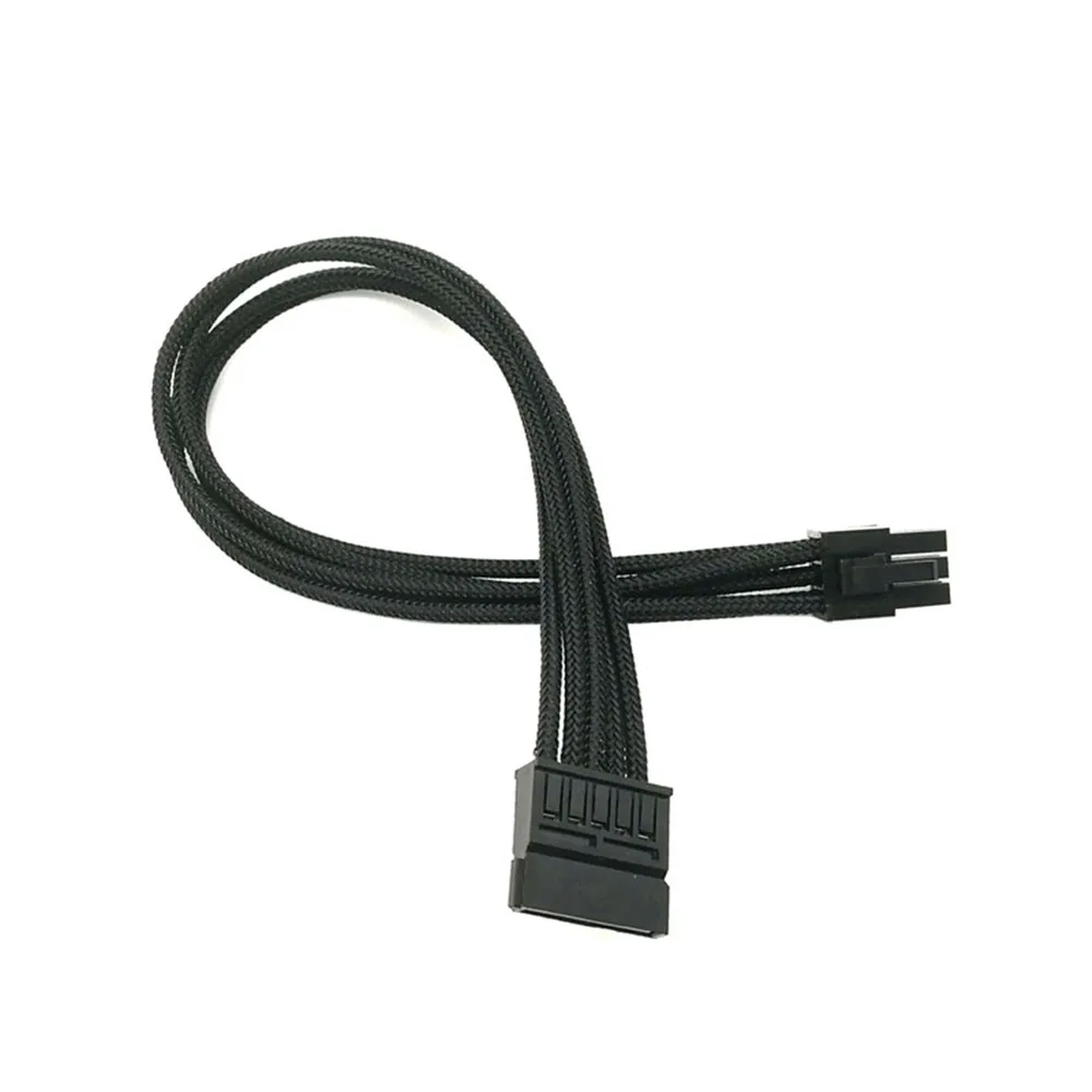 Single PET Sleeved 6Pin to SATA Modular Power Cable for Corsair Type 4