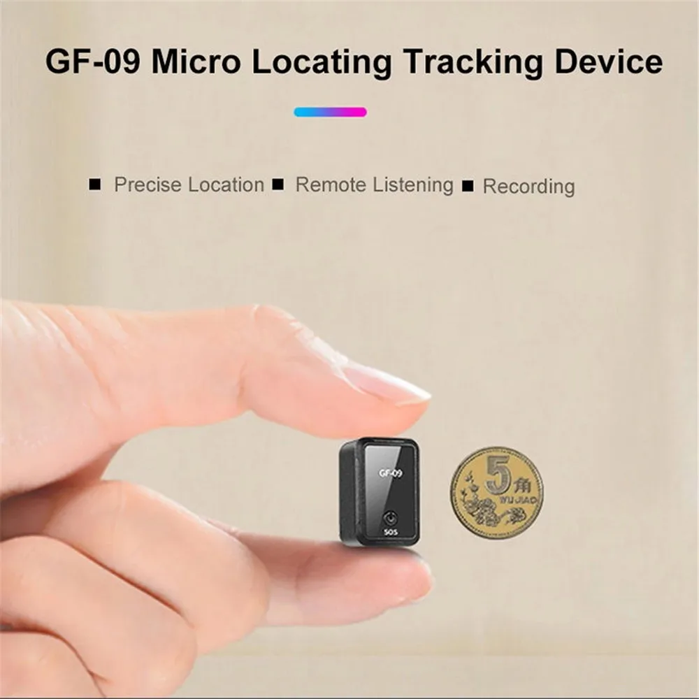 GPS positioner APP Remote Control Anti-Theft Device GPRS Locator Support Voice Recording Anti-lost for Elderly and Child GF09