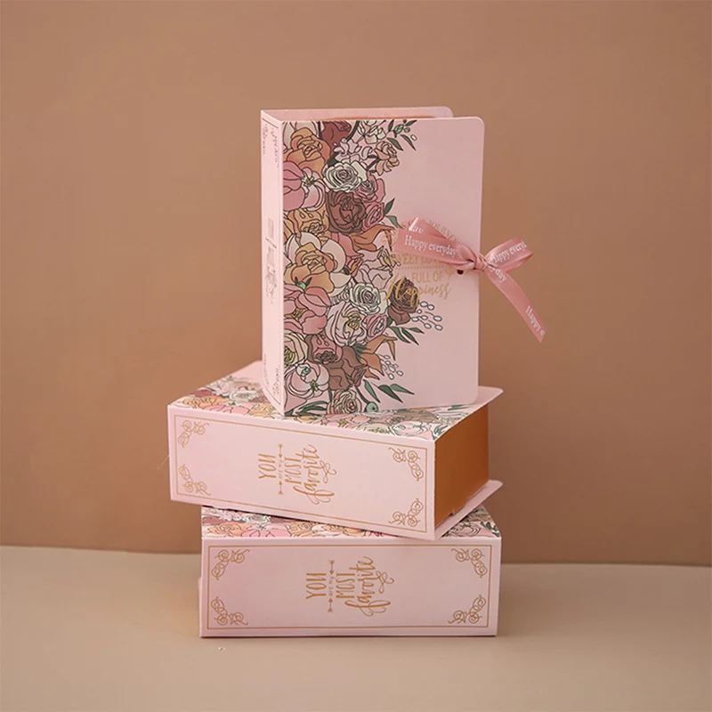 Creative Book Wedding Candy Box With Souvenir Gift Packaging Box Birthday And New Year Celebration Baby Shower Party Gift Bag