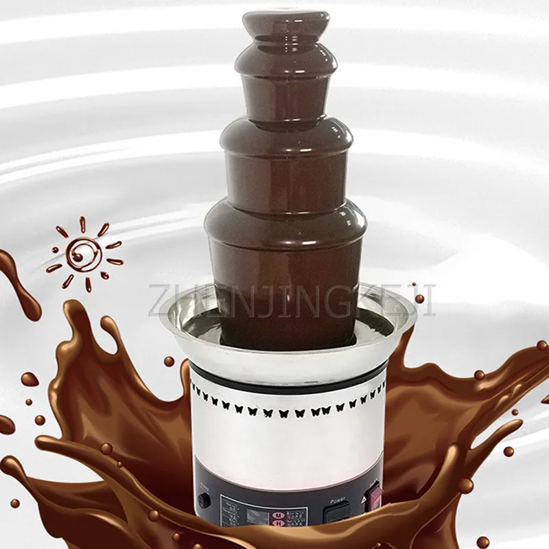 

Commercial Chocolate Fountain Machine Fully Automatic Wedding Reception Waterfall Stainless Steel Buffet Sesame Hot Pot Machine