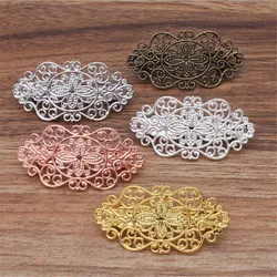 5pcs/lot Gold/Silver Plated Vintage Flower Hair Jewelry Charm Women Hairclip Benn Hairpins Hairclips Barrettes Retro Hair Wear A