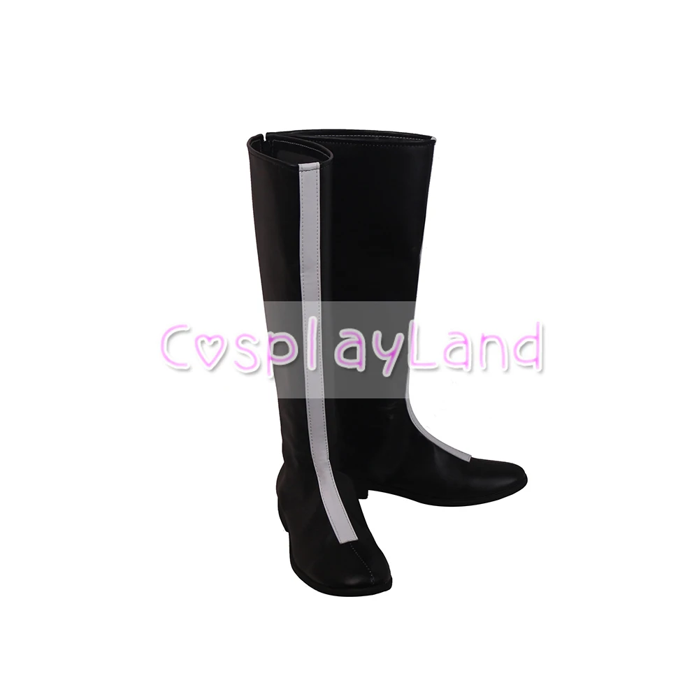 Nero Clover Magna Swing Cosplay Stivali Scarpe Nere per Gli Uomini Adulti Scarpe Accessori Del Costume Di Halloween Del Partito di Scarpe