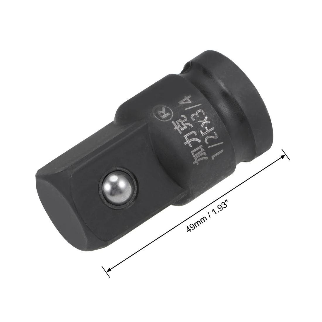 uxcell 2Pcs Impact Socket Adapter and Reducer 3/4-Inch Square Drive to 1/2-Inch Cr-Mo Steel for DIY Hand-Making