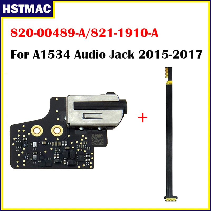Original A1534 Headphone Jack with Cable 820-00489-A 821-1910-A For Macbook 12
