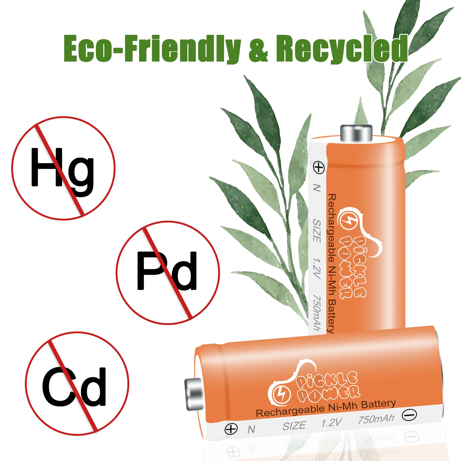 بطارية 1.2 فولت 750mAh N حجم LR1 لمشغل MP3 التحكم عن بعد اللعب على مدار الساعة