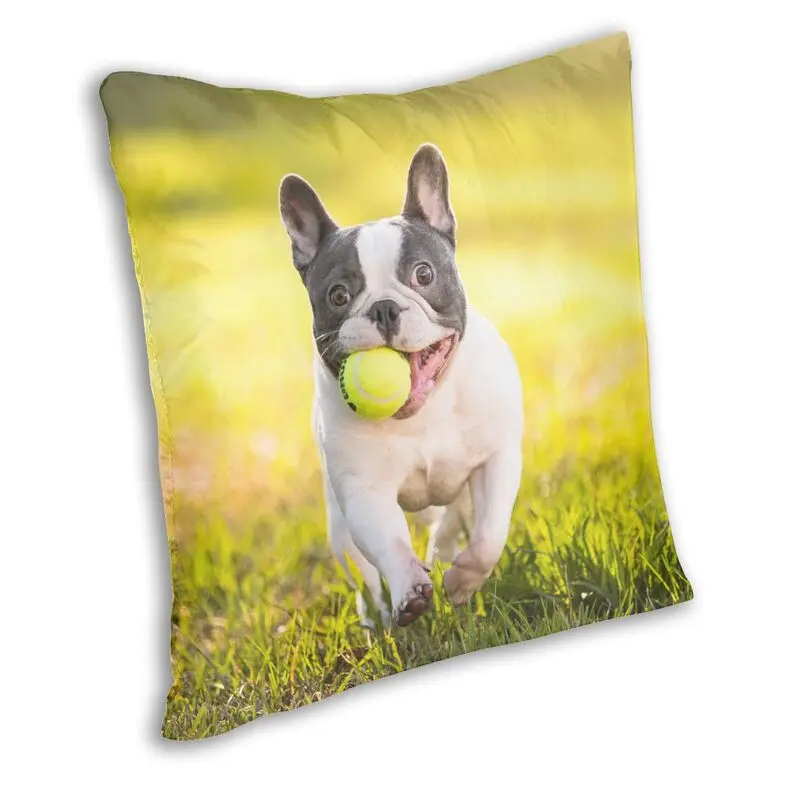 French Bulldog Cushion Cover Two Side 3D Print Frenchie Dog Lover Floor Pillow Case for Living Room Pillowcase Home Decoration