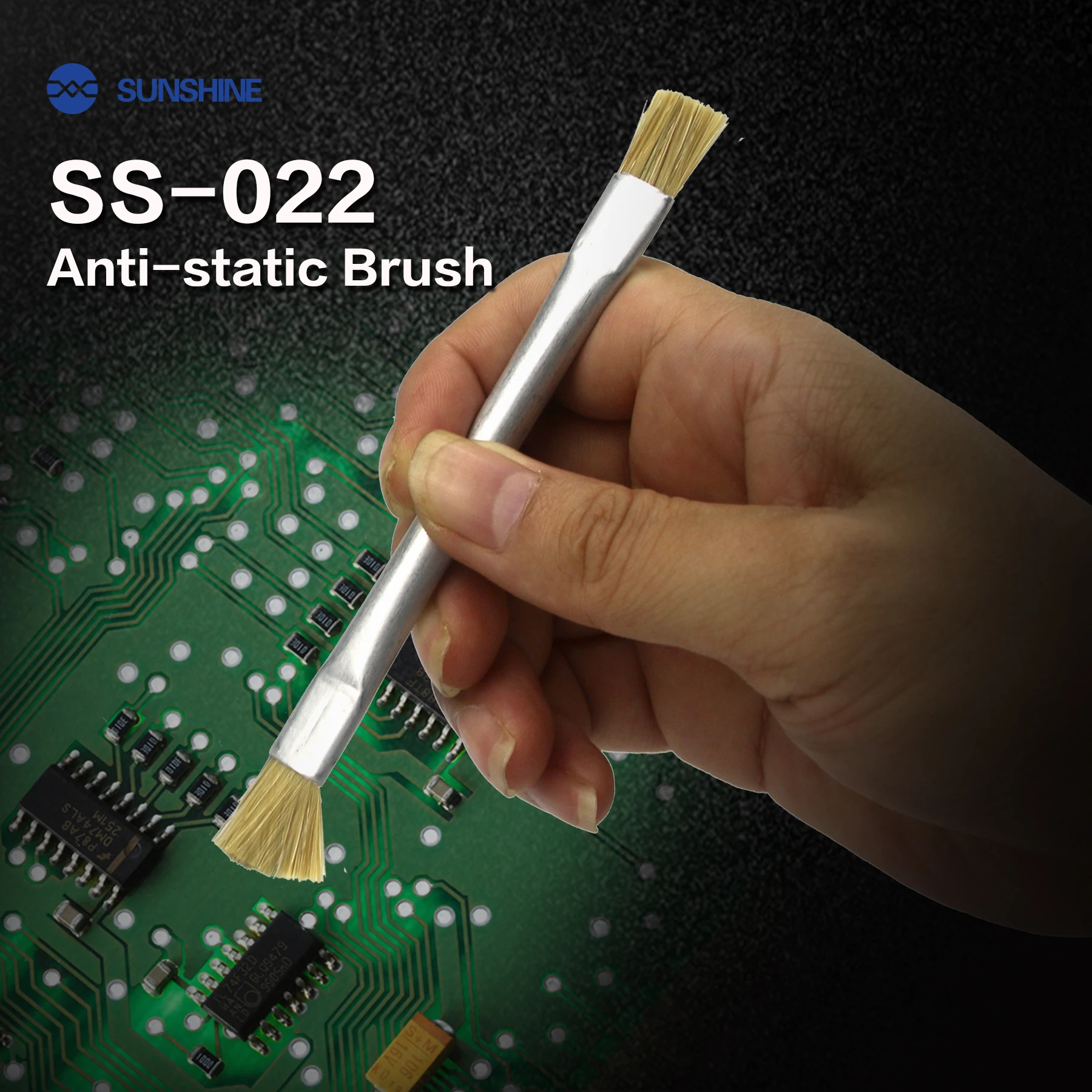 LUCE DEL SOLE SS-022B E SS-022A e SS-022 Sicuro Spazzola Anti-Statica della Scheda Madre PCB Spazzola di Pulizia per il Telefono Mobile di Riparazione Kit di Strumenti di