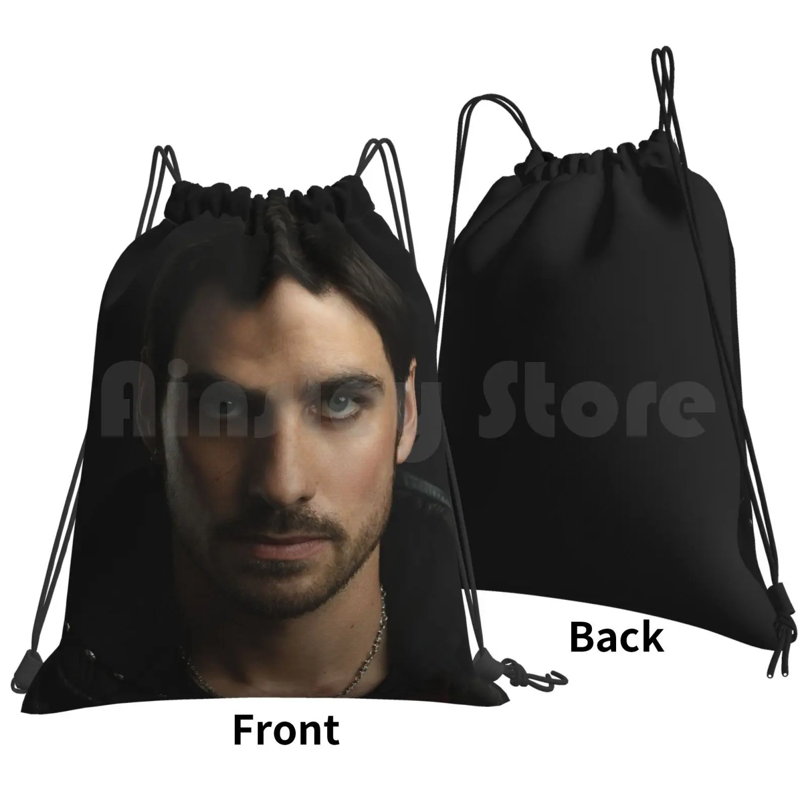 Colin O'donoghue As Captain Hook Backpack Drawstring Bag Riding Climbing Gym Bag Colin Odonoghue Captain Hook Killian Jones