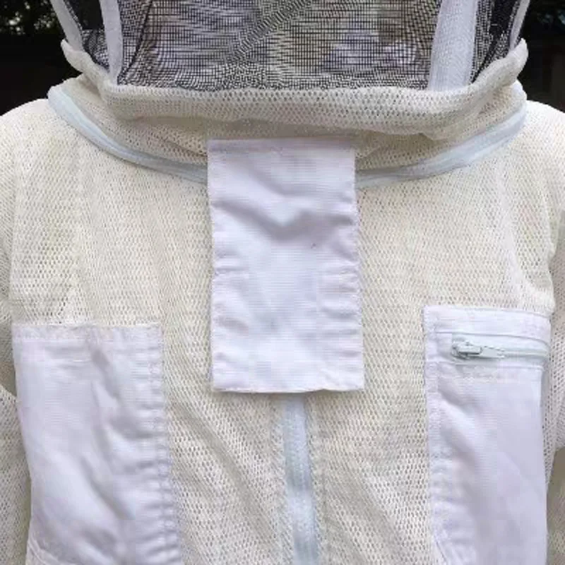 1 Set Beekeeping Suit Bee Keeper Professional Clothing Mosquito Suit Metal Zipper Bees Breathable Anti Beekeeping Clothing