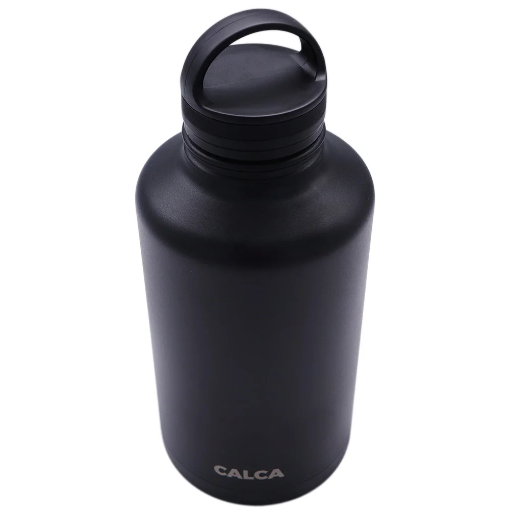 CALCA 64oz Wide Mouth Lid Stainless Steel Water Bottle with Double Wall Vacuum Insulated-Travel Cup