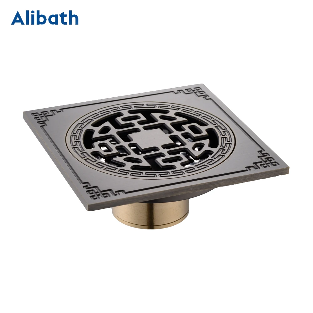 Shower Drain 10*10cm Super Bigger Floor Drain Bathroom Drain Building Material Square Water Drain Bathroom Accessories.