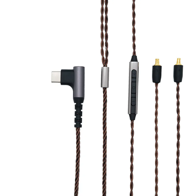 سلك سماعة أذن DIY كابل A2DC OFC مع/بدون ميكروفون