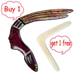 50m Flying Return High Quality Handmade Wood Boomerang Fun Outdoor Game Sports Throw And Catch Disc Saucer