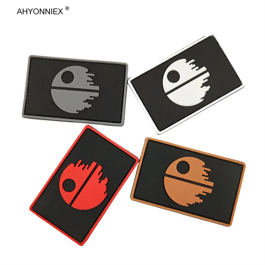 AHYONNIEX 1 PC Soft PVC Material Bird Armband Patch Hook And Loop 3D Badge Military Tactical Flag Stickers DIY