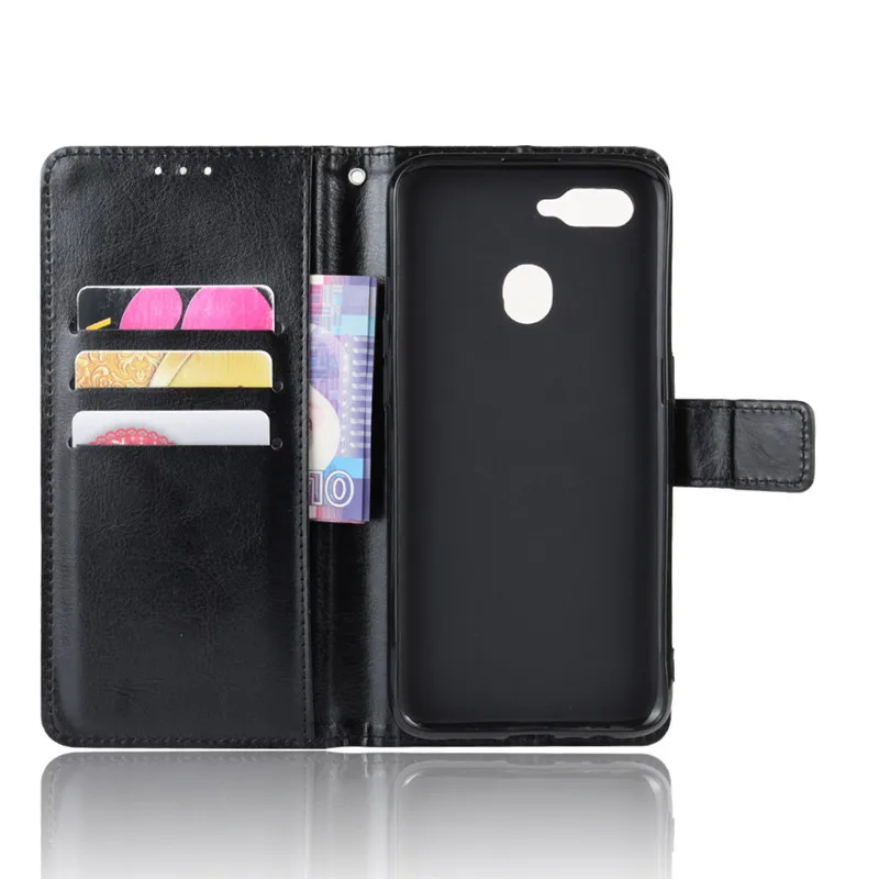 OPPO AX7 Case OPPO A7 Case Luxury Leather Flip Wallet Phone Case For OPPO A X7 CPH1903 CPH 1903 Case Stand Function Card Holder