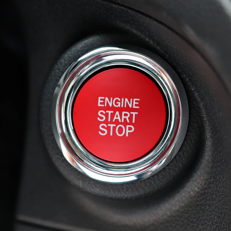 QHCP Engine Start Stop Button Cover Sticker Replace Red For Subaru Forester Outback XV BRZ Impreza 2015 2016 2017 2018 2019 2020