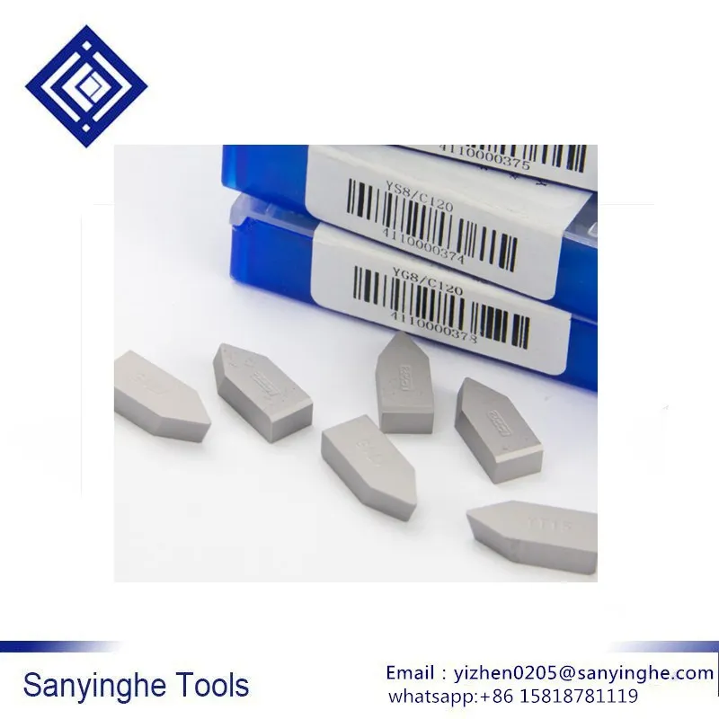 C120 YG6 / YG8 / YW1 / YW2 / YT5 / YT14 / YT15 إدراج لحام كربيد إدراج ملحومة (30 قطعة/السلع)