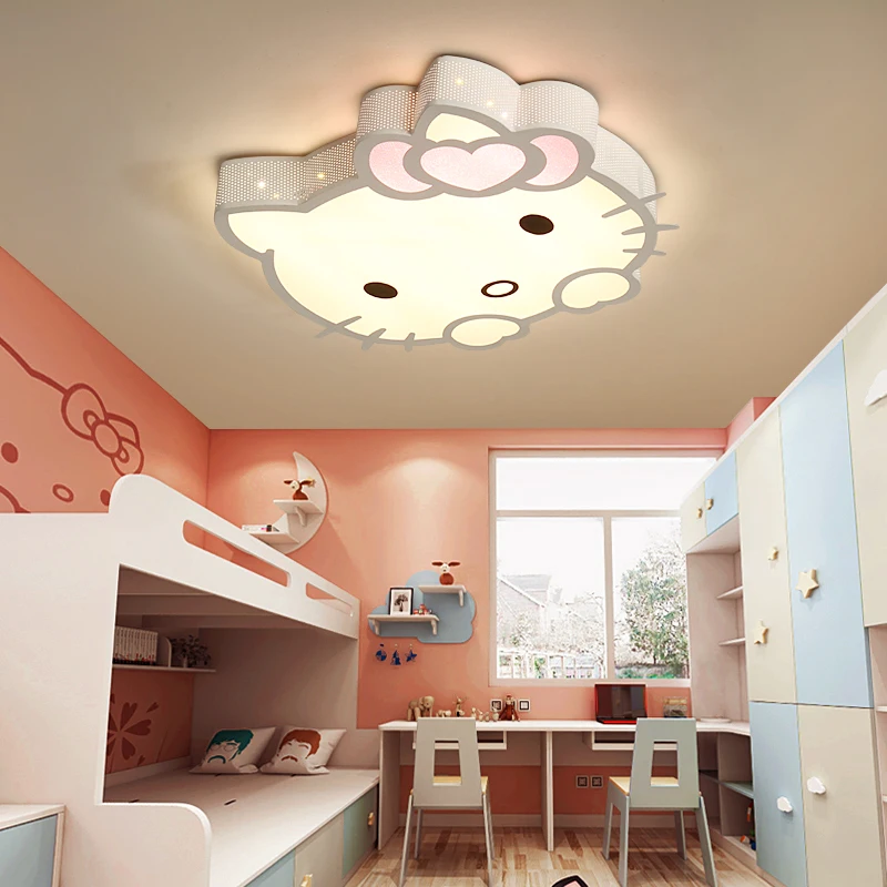 Lovely cat decoration home children bedroom decor smart led lamps ceiling lights for living room indoor lighting kids lamparas