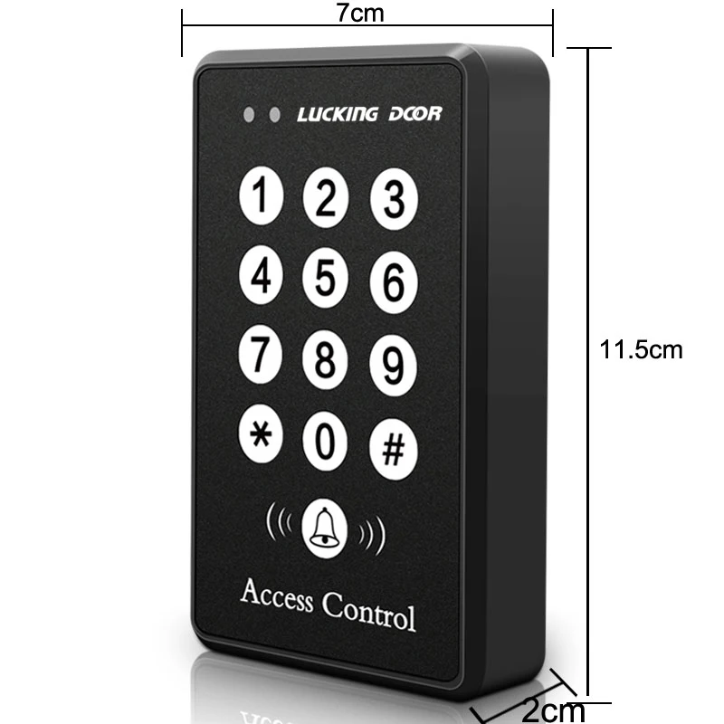 Imagem -02 - Rfid Access Control Teclado Leitor Dispositivo Proximidade Entrada Door Lock Acesso Teclado Controlador 500 Usuários de Segurança 125khz