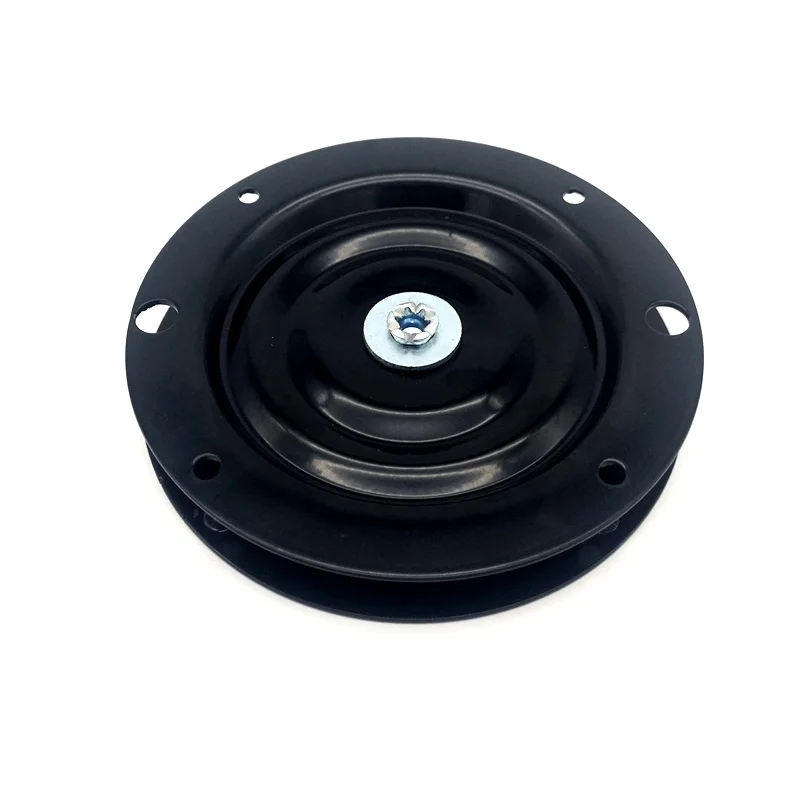 HQ RS01 Round Shape Black 6/10INCH Lacquer Baked and Solid Steel Ball Bearing Sofa Swivel Plate Turntable Lazy Susan