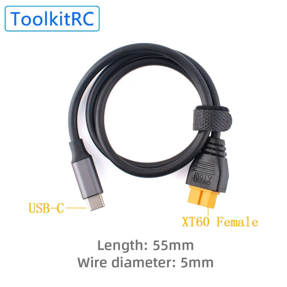 Toolkitrc SC100 Type-C to XT60 Charging Cable Oplaadkabel Voor M7 M6 M6D M8S Charger