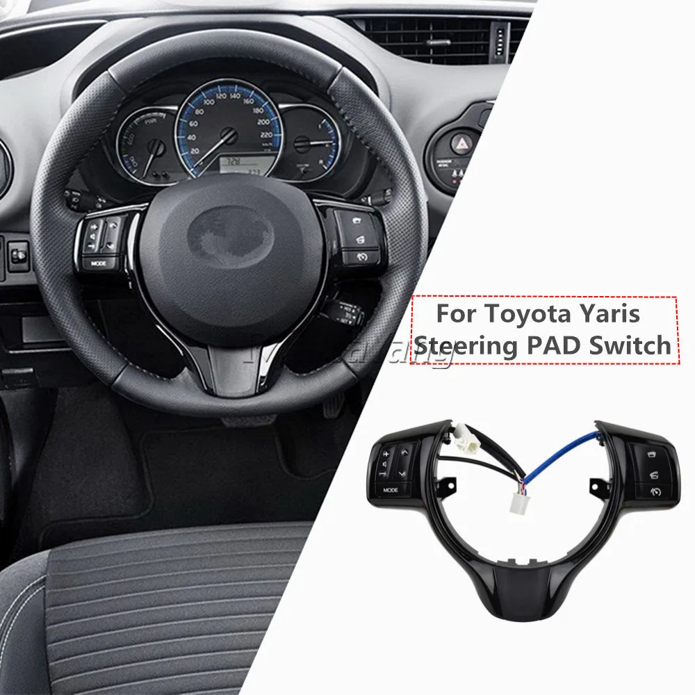 Multi-function Steering Wheel Cruise Control Buttons Switch For Toyota Yaris 2012-2017 Verso-S 2012-2014