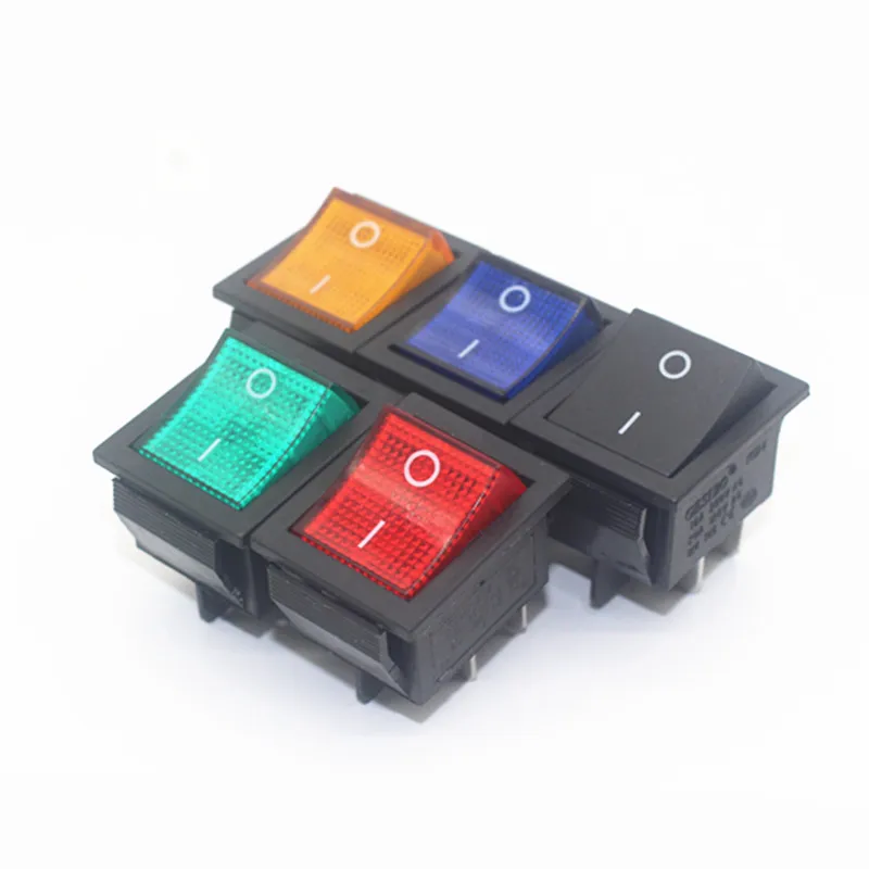 KCD4 Rocker Switch ON-OFF 2 Position 4 Pins / 6 Pins  Electrical Equipment with Light Power Switch 16A 250VAC/ 20A 125VAC