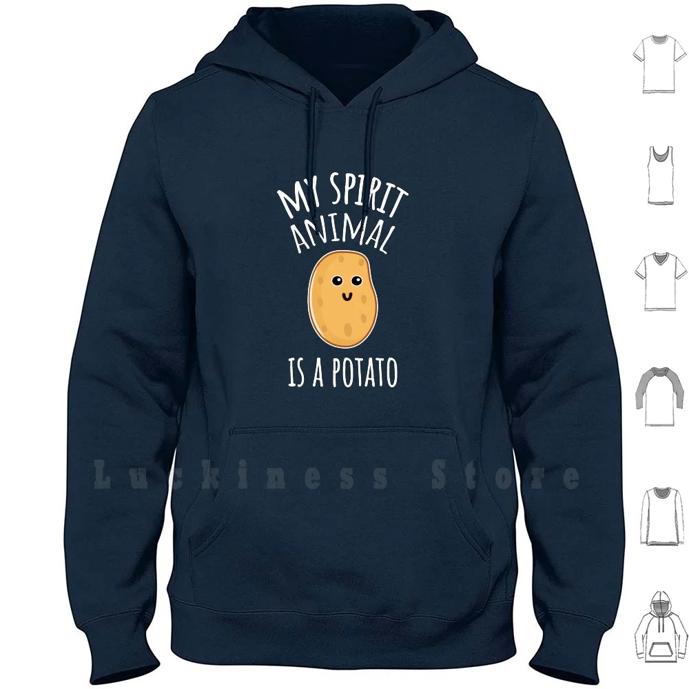 My Spirit Animal Is A Potato hoodies Potato Potatoes Funny Couch Potato Lazy Food Carbs