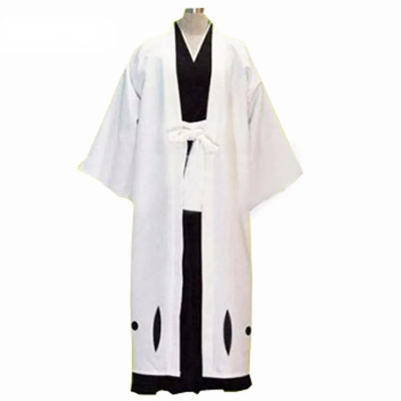 

Halloween Death Bleach 5th Division Captain Aizen Sousuke Cosplay Costum Men's Uniform Suit Any Size