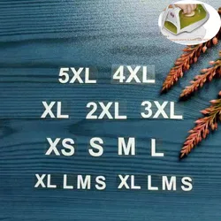 Hand Made 100pcs White Size Label for clothing Sticker Iron-on Cloth 0-200 Number Printed Sizes Bags Sportswear Garment Labels