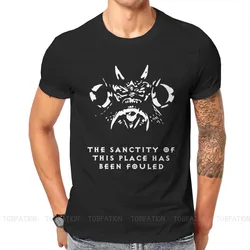 Sanctity Classic Diablo 2 Roleplaying Game Tshirt Graphic Punk T shirt Streetwear Homme Pure Cotton Oversized Short Sleeve Tops