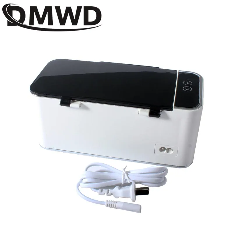 DMWD Ultrasonic Cleaner Stainless Steel Washing Bath Machine Glasses Jewelry Watch Denture Mini Ultrasound Wave Cleaning Tank