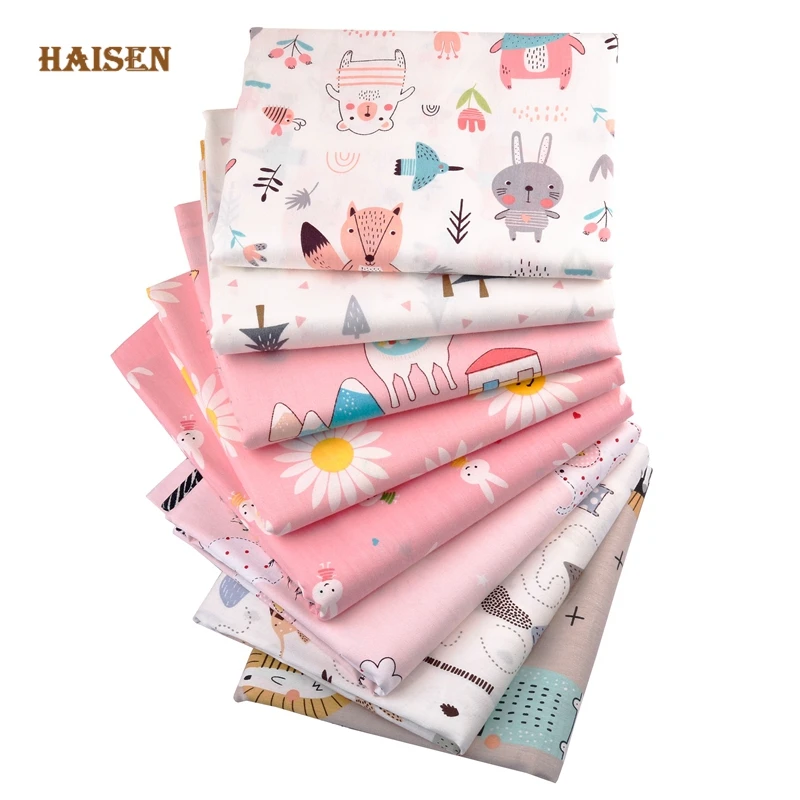 Cartoon Animal Printed Cotton Twill Fabric Patchwork Tissue Cloth For DIY Toy Sewing&Quilting  Baby&Child's Bedclothes Material