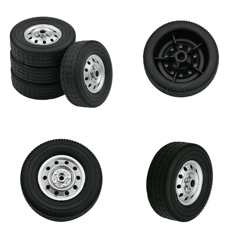 4PCS\\SET Replacement Rubber Wheel Tires For 1/10 WPL D12 RC Off-Road Buggy Truck Car DIY upgrade parts